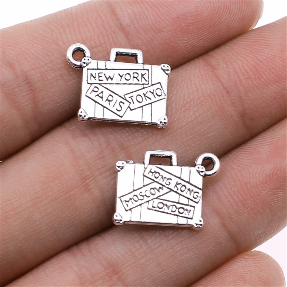 Jewelry Making Tokyo - 10Pcs/Lot13 * 17Mm Metalen Koffer Charm