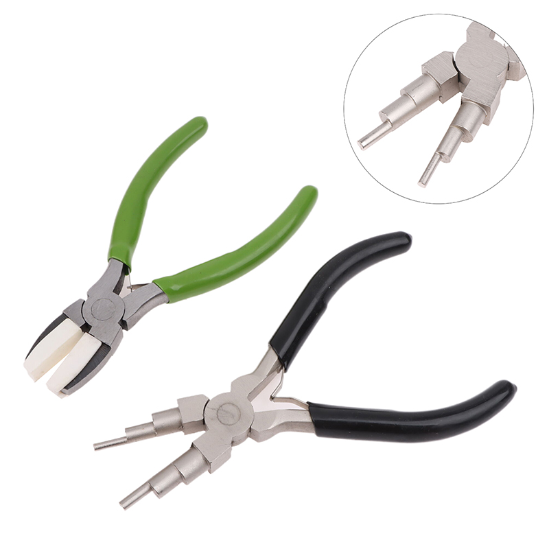 Jewelry Making Loop Pliers - Groene platbektang zwart 6-in-1 ronde tang