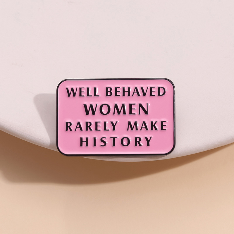 Jewelry Making History - Brave Vrouw Echt Geschiedenis Emaille Pinnen