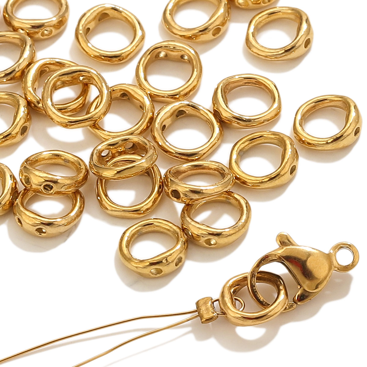 Jewelry Making Designs - 20 stuks roestvrijstalen sluitingen eindconnectoren haken