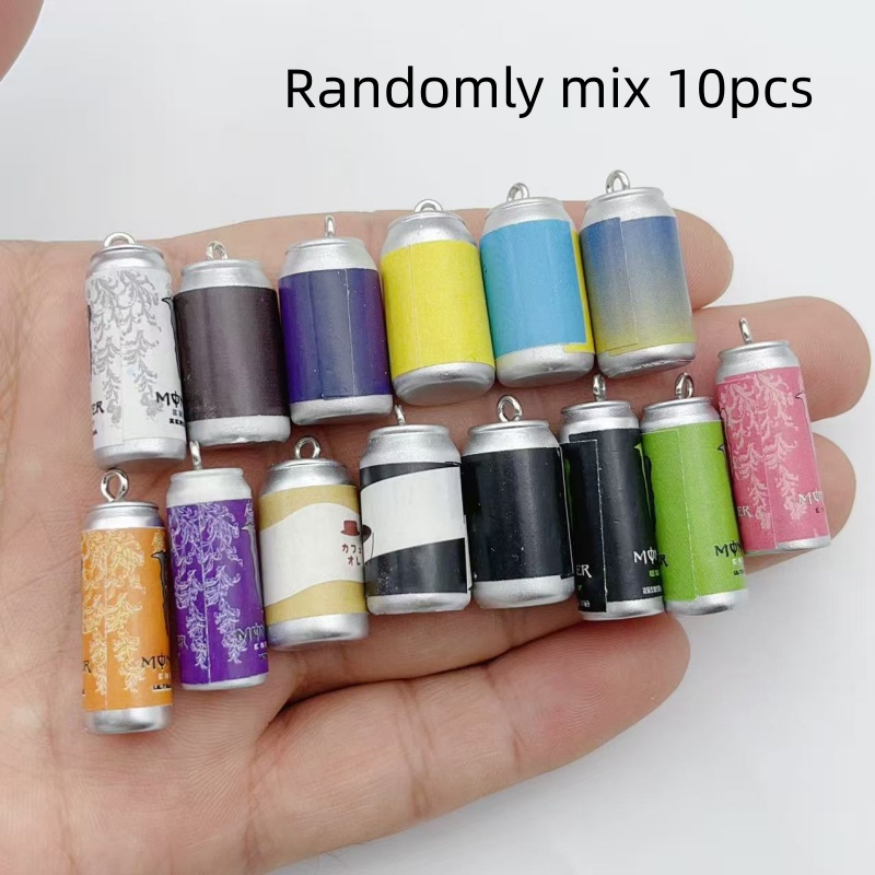 Jewelry Making Factory - 10 stuks mini simulatie drankblikjes hars