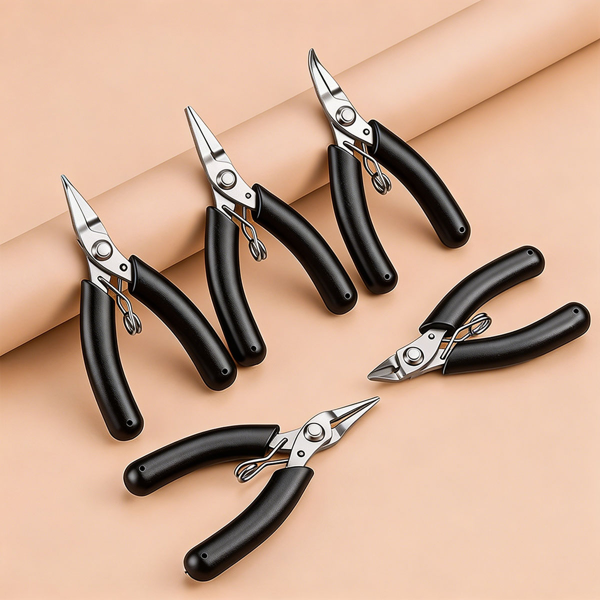 Jewelry Making Loop Pliers - Mini-naaldneus tangen van roestvrij staal, gebogen