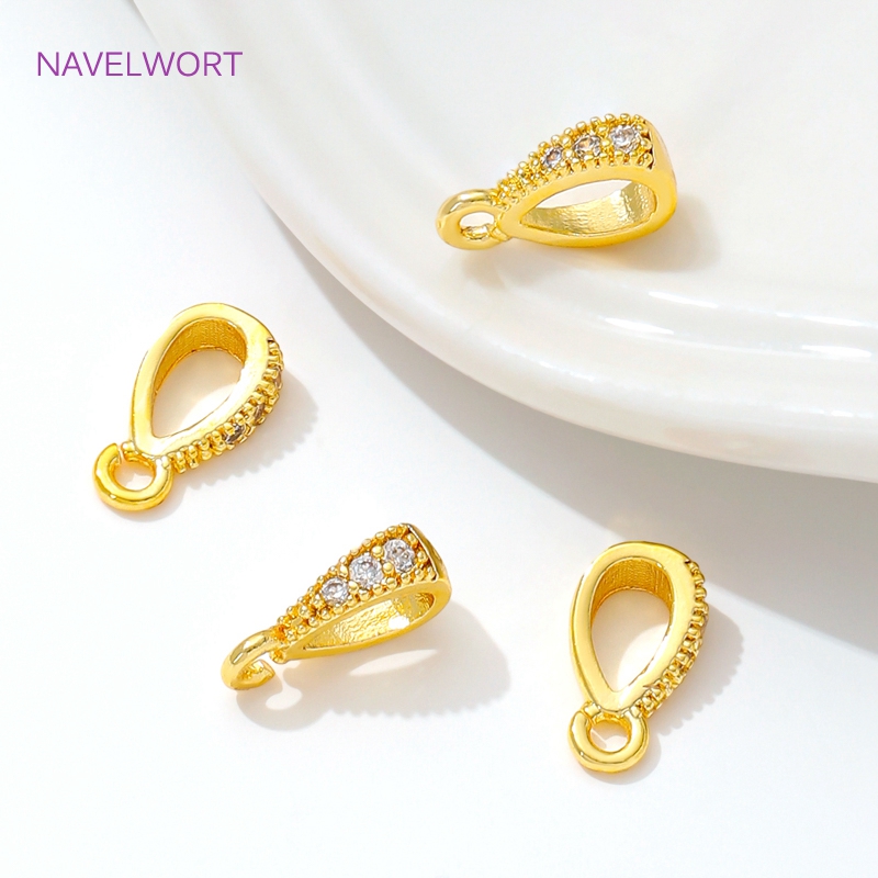 Jewelry Making Ring Tool - 14K/18K vergulde ingelegde zirkoon hanger borgtocht