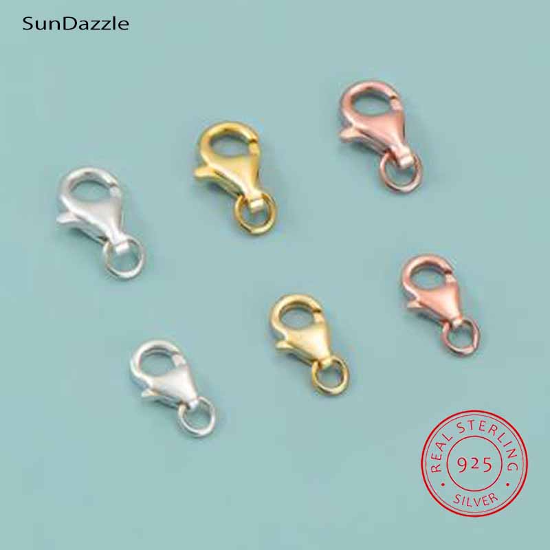 Lobster Clasp Silver - 2 Stuks Echt Real Pure Solid
