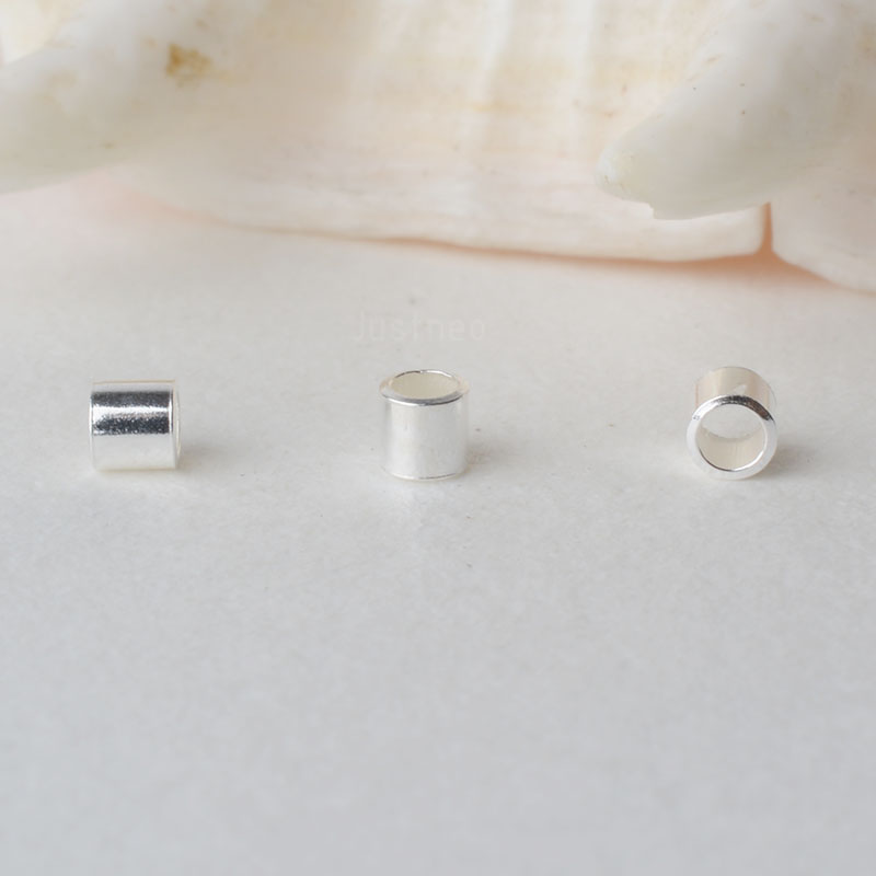 Crimp Bead Tube - 925 Sterling Zilver Hypoallergeen Losse Crimp