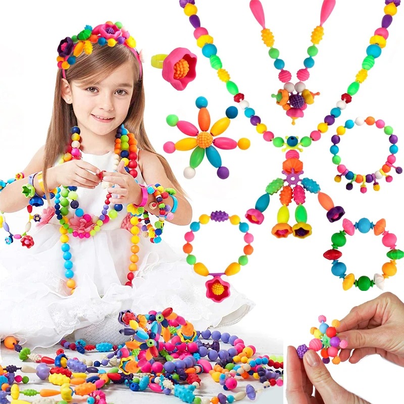 Jewelry Making For 5 Year Old - 188-608pcs Pop Kralen Kinderen Meisjes Prinses