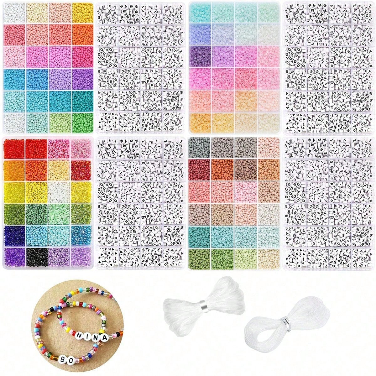 Jewelry Making Kits For Kids - 5760 stuks 24 vakjes doosje 3mm