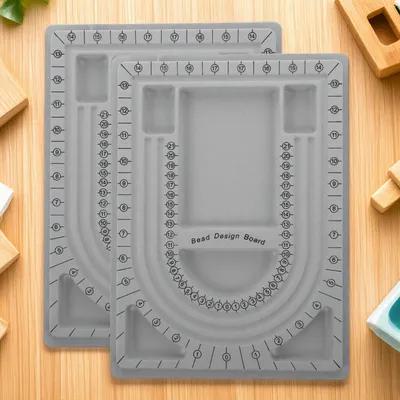 Jewelry Making Tray - 2 stuks kralenontwerpplaten kettingontwerpblad sieraden maken