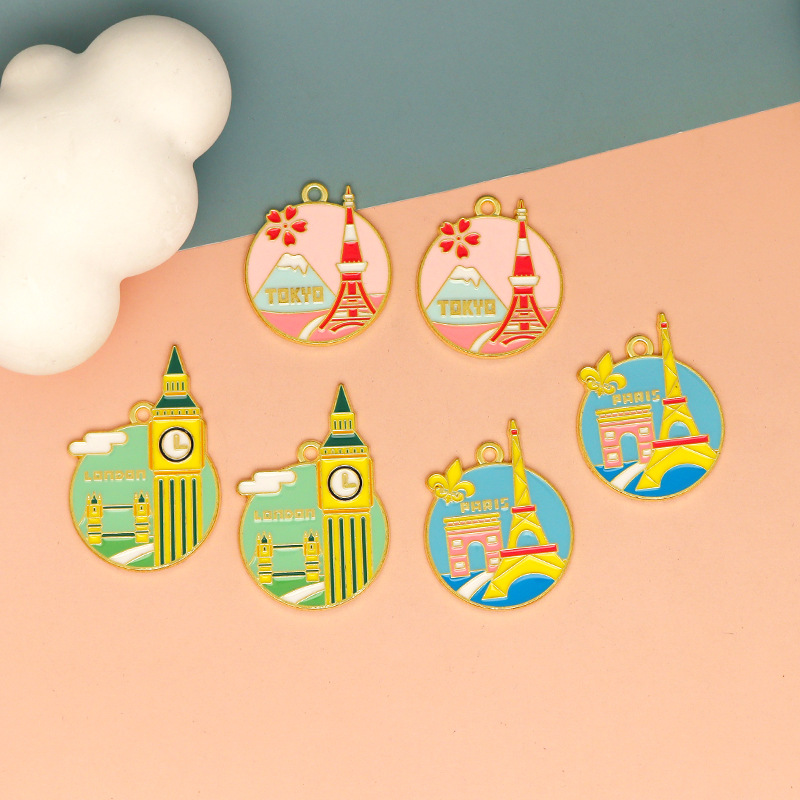 Jewelry Making Tokyo - 10 stks Kleurrijke Emaille Reizen Charms