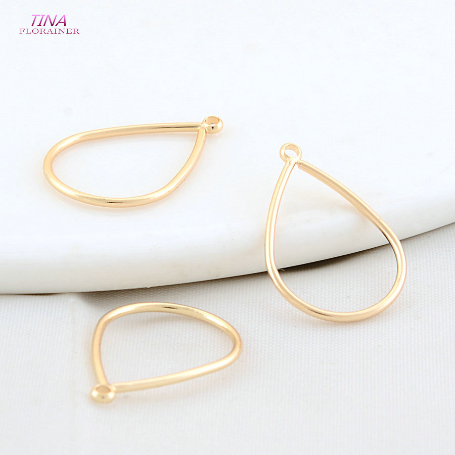 Jewelry Making Ring Tool - 12*18MM 18K Goud Kleur Druppelvorm Bedels