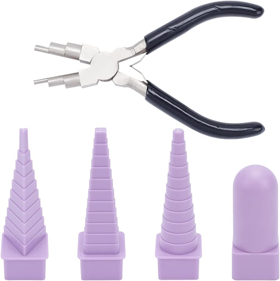 Jewelry Making Loop Pliers - 5-in-1 Sieradentangenset met mandrels 5,9 inch,