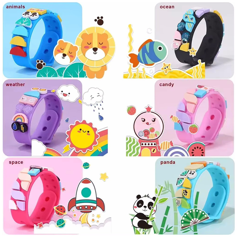 Jewelry Making Kits For Kids - 6 stks/set Kids Bouwstenen Stippen Armbanden