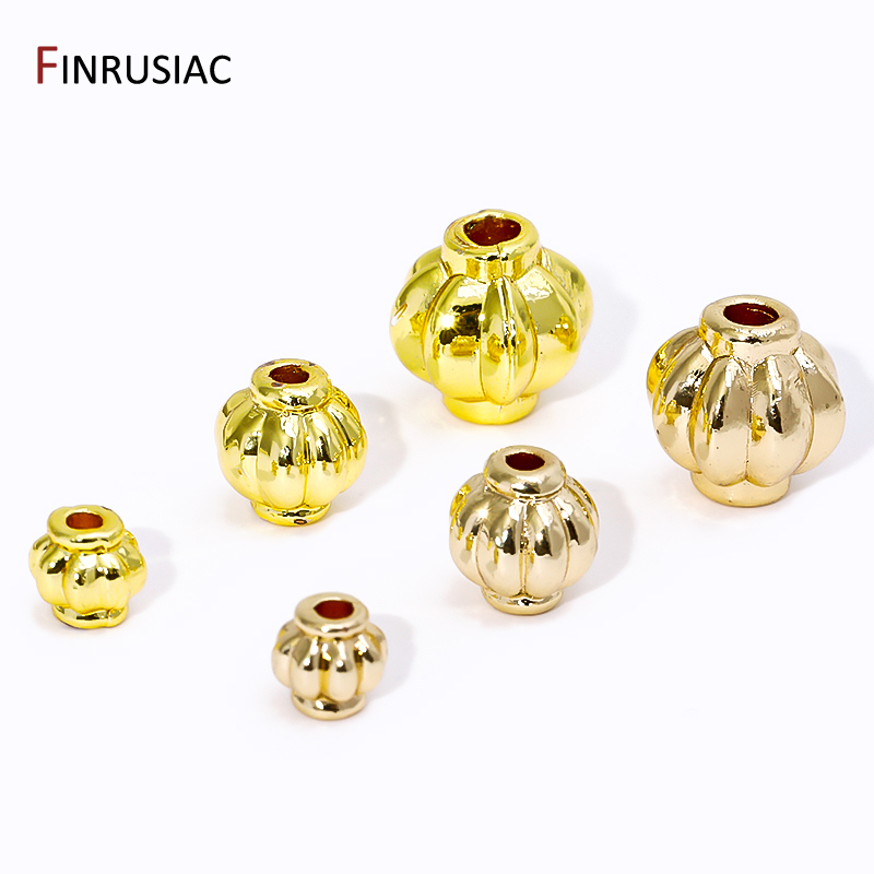 Jewelry Making Items - 14K/18K Vergulde Messing Lantaarn Spacer Kralen,