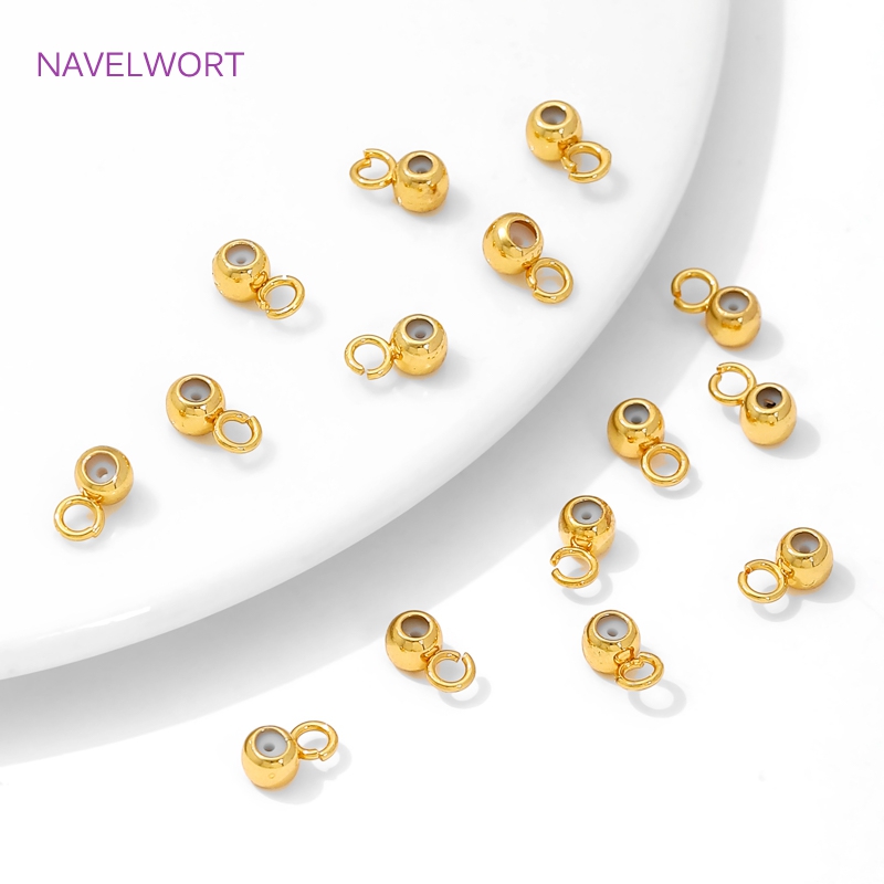 Jewelry Making Ring Tool - 18K Vergulde Siliconen Positionering Eindkralen met
