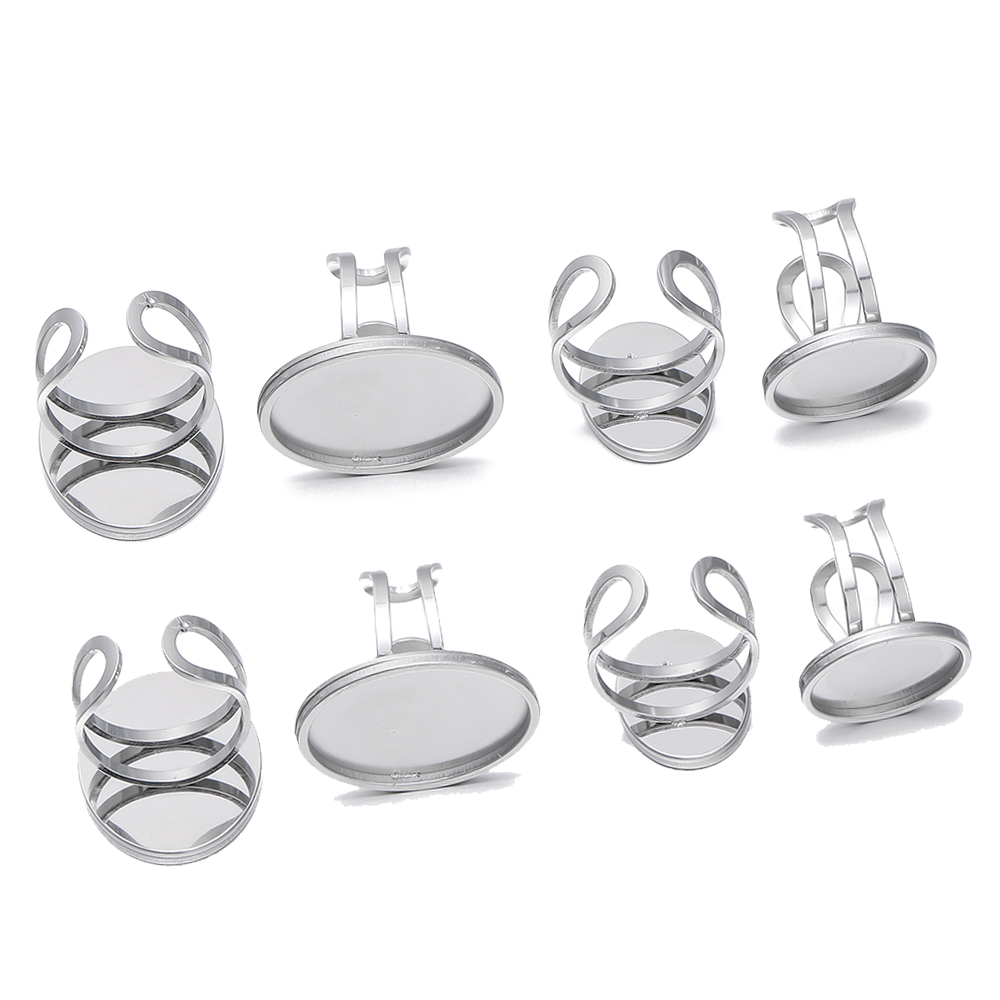 Jewelry Making Ring Tool - 5 stks/partij Rvs Open Ring Instellingen
