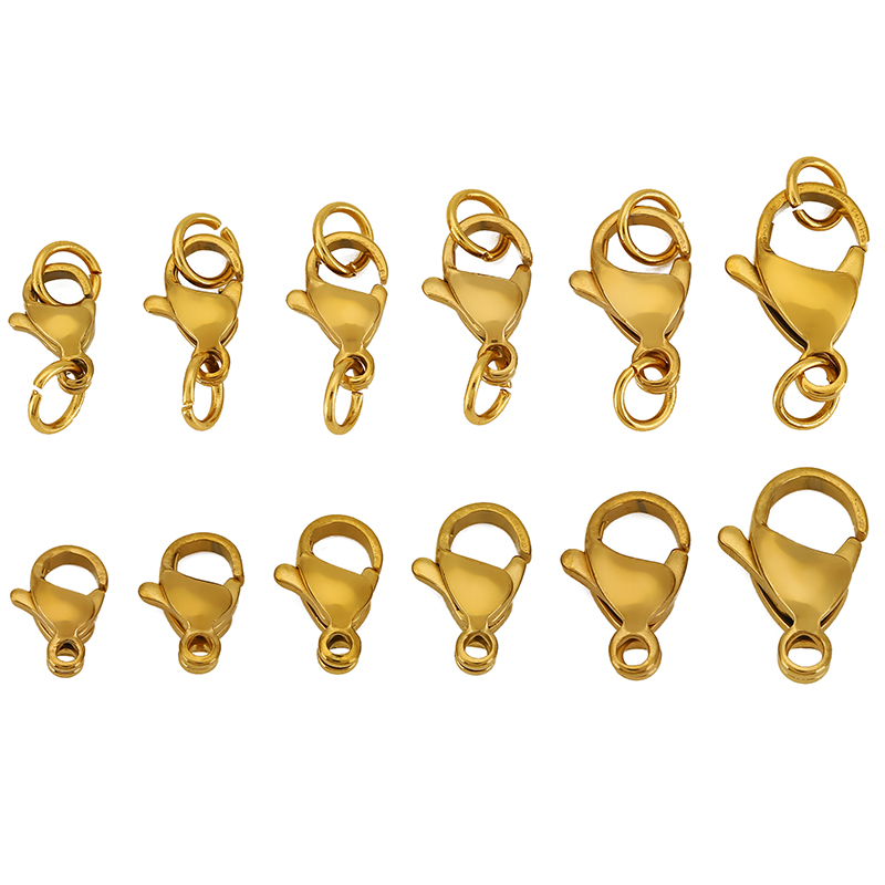 Jewelry Making Items - 20 stuks roestvrijstalen kreeftsluitingen met ringetjes,
