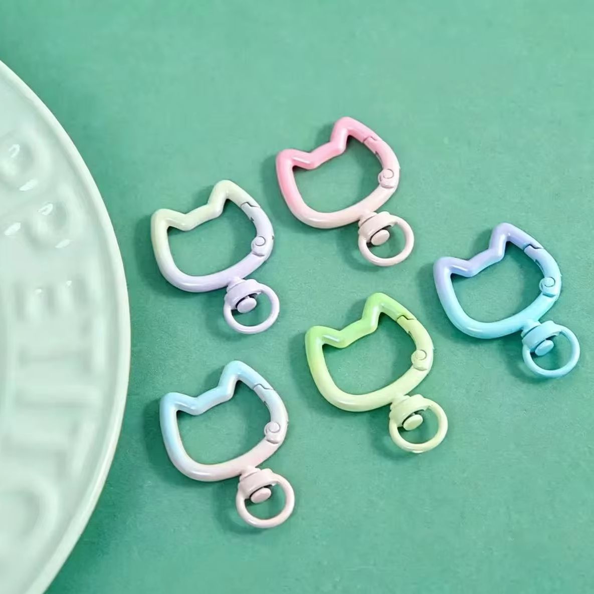 Jewelry Making Designs - 5-10PCS Gradiënt Leuke Kat Sluiting Openbare