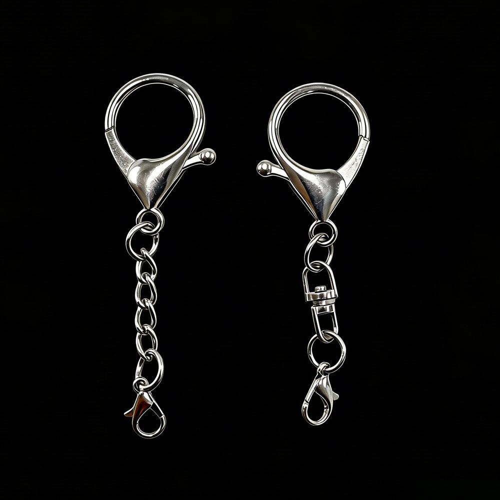 Lobster Clasp Silver - 10 Stuks Zilver Kleur Grote Karabijnsluiting
