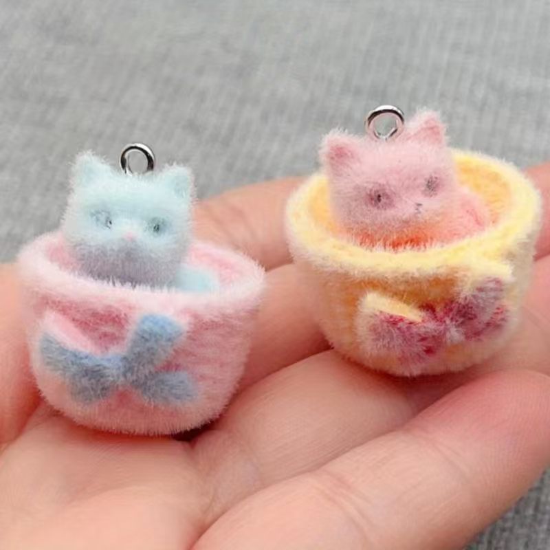 4 stuks 3D pluche hars kattenh - Jewelry Making Factory recensie en prijs