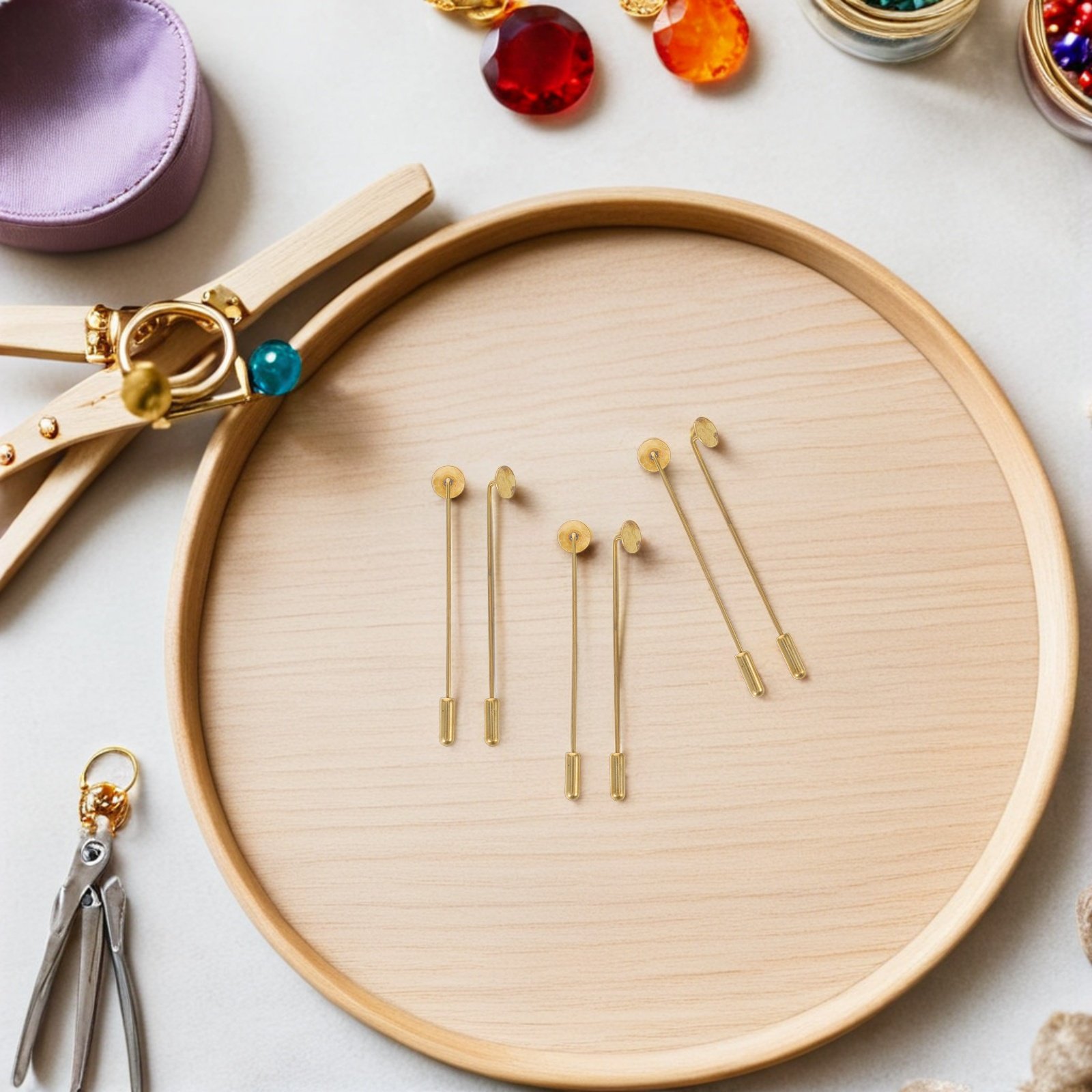 50 sets puur koperen platte ro - Jewelry Making Tray recensie en prijs