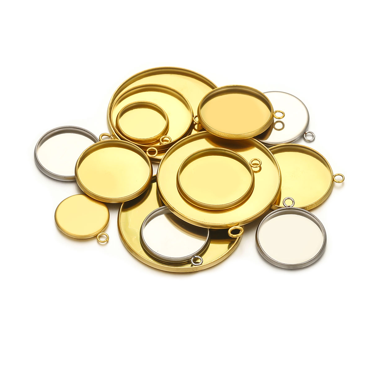 10 stuks gouden roestvrij staa - Jewelry Making Tray recensie en prijs