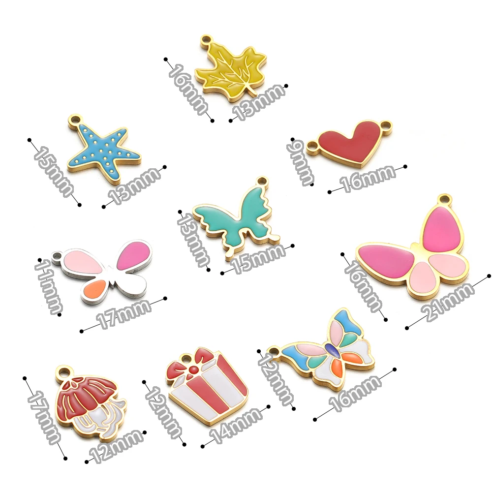 5 stks Rvs Ster Vlinder Blad H - Jewelry Making For 5 Year Old recensie en prijs