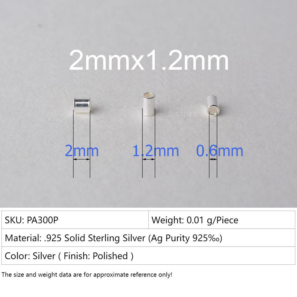 925 Sterling Zilver Hypoallerg - Crimp Bead Tube recensie en prijs