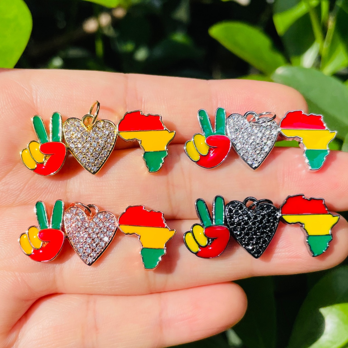 5 Stuks Zirkonia Pave Emaille  - Jewelry Making History recensie en prijs