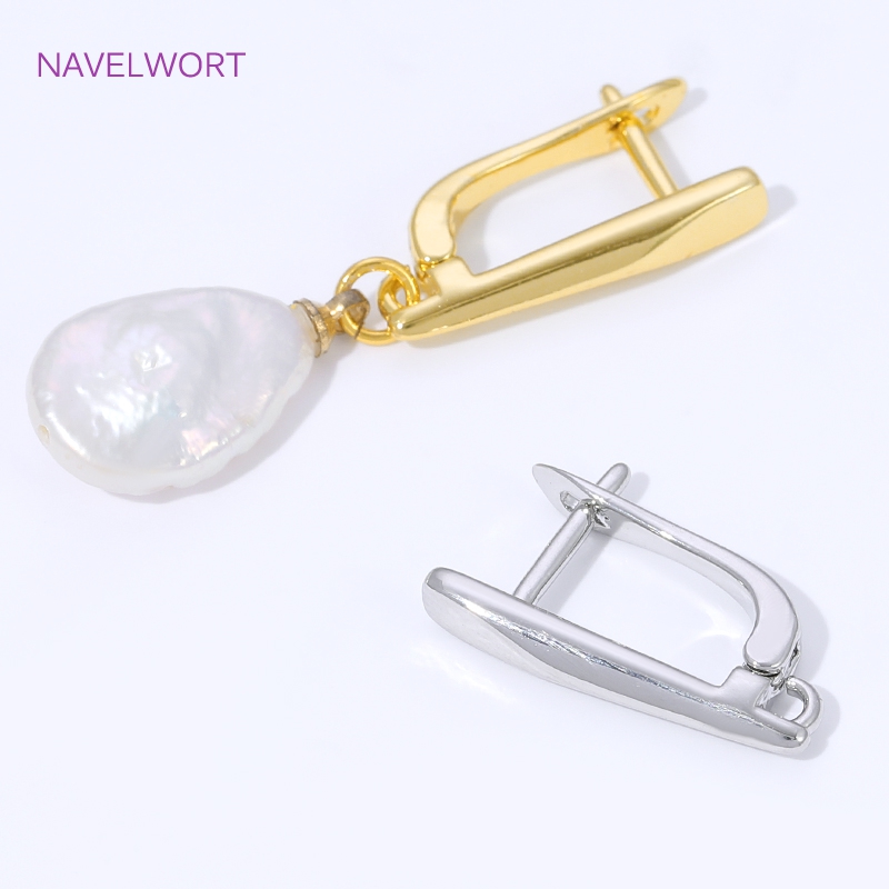 18K vergulde gladde oorhaakjes - Jewelry Making Items recensie en prijs