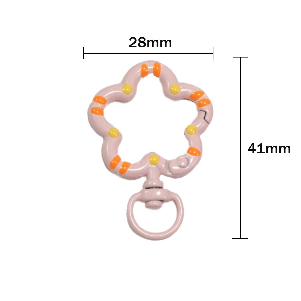 5 stks Bloem Metalen Karabijn  - Jewelry Making Designs recensie en prijs