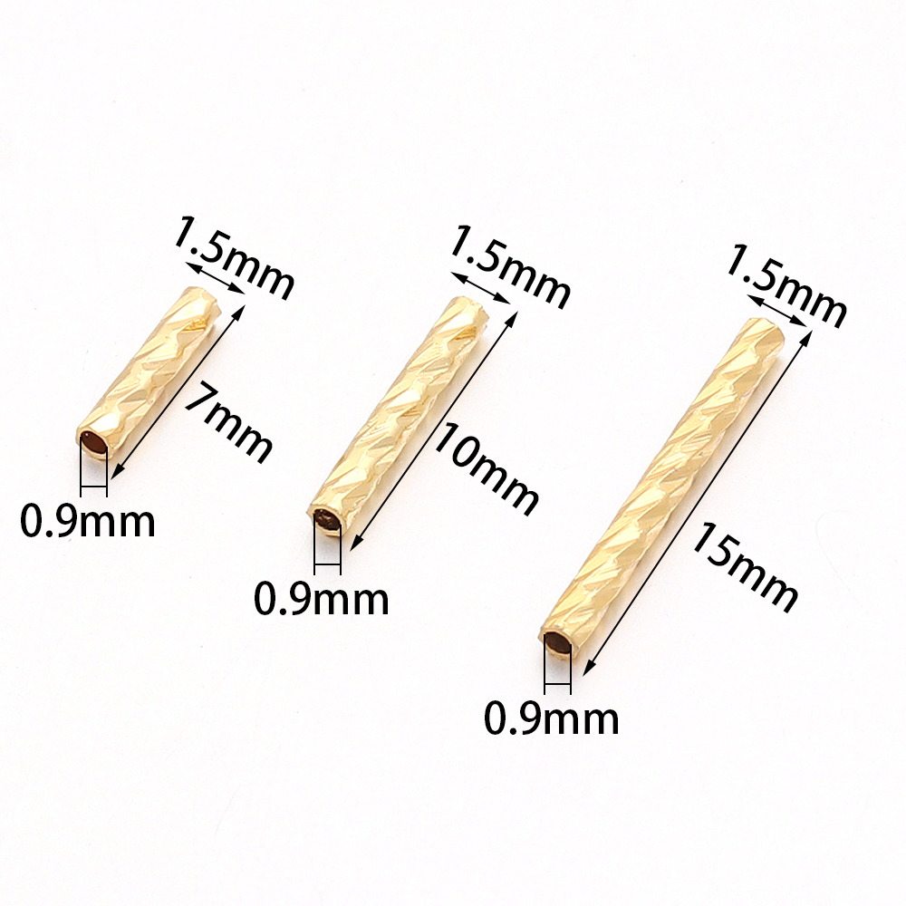 30 stuks vergulde koperen rech - Crimp Bead Tube recensie en prijs