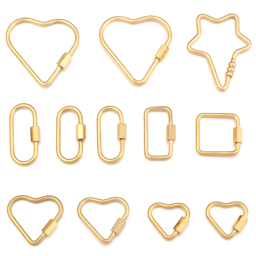 2pcs goud roestvrij staal hart - Jewelry Making Designs recensie en prijs