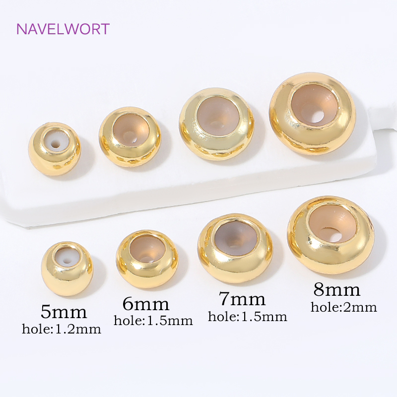 18K vergulde siliconen kraal m - Jewelry Making Items recensie en prijs