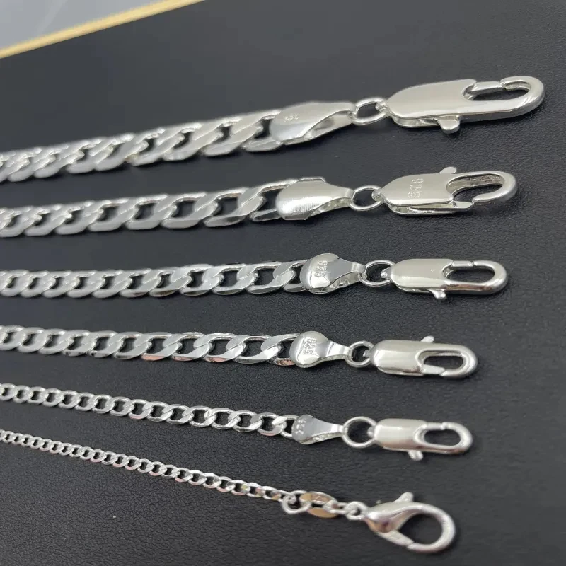 Heren 925 sterling zilveren ke - Lobster Clasp Silver recensie en prijs