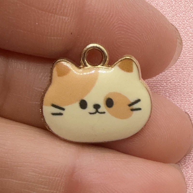12 stuks bedrukte kattenkop le - Jewelry Making Factory recensie en prijs