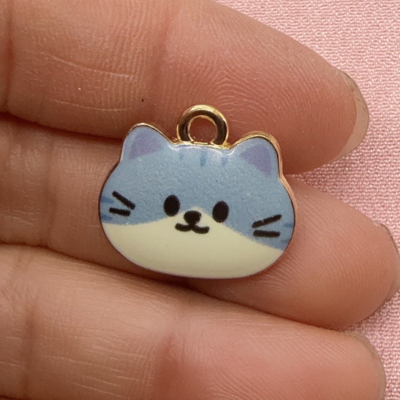 12 stuks bedrukte kattenkop le - Jewelry Making Factory recensie en prijs