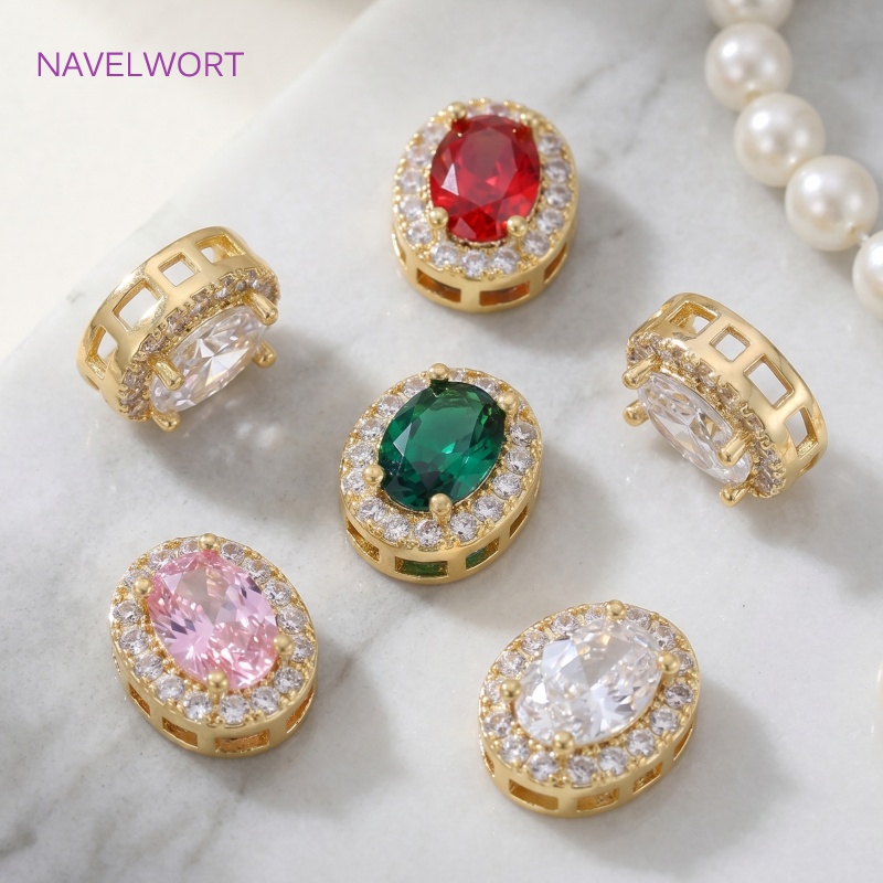 18K vergulde ovale spacer kral - Jewelry Making Items recensie en prijs