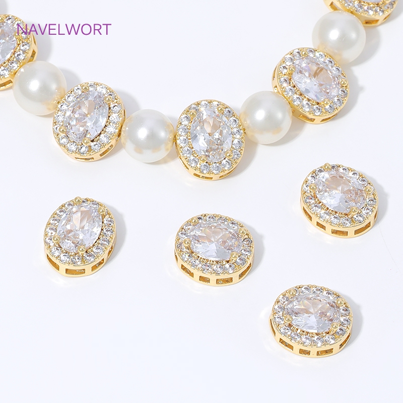 18K vergulde ovale spacer kral - Jewelry Making Items recensie en prijs