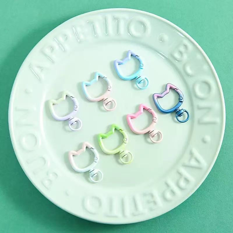 5-10PCS Gradiënt Leuke Kat Slu - Jewelry Making Designs recensie en prijs
